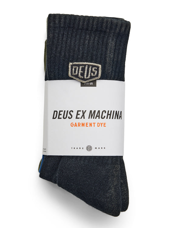 Deus Garment Dye Sock - 3pk