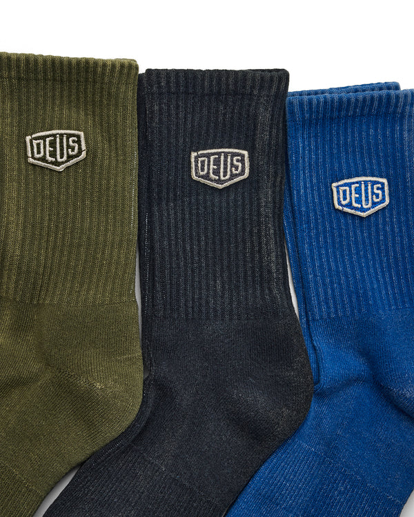 Deus Garment Dye Sock - 3pk