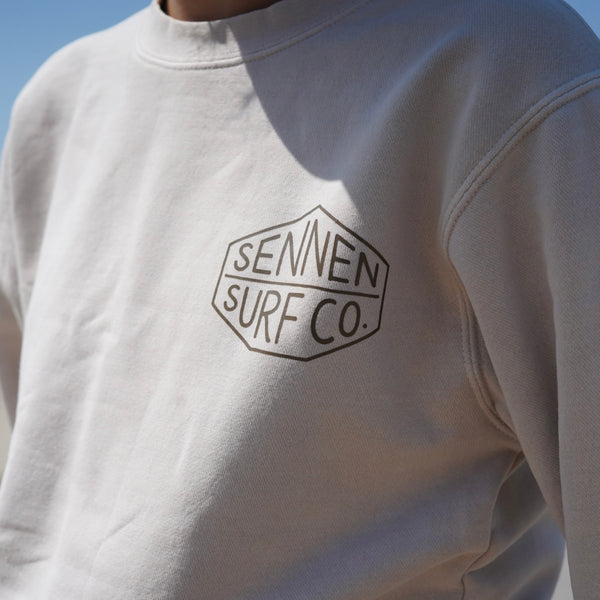 Sennen Surf Co. Crew Neck Jumper - Ivory