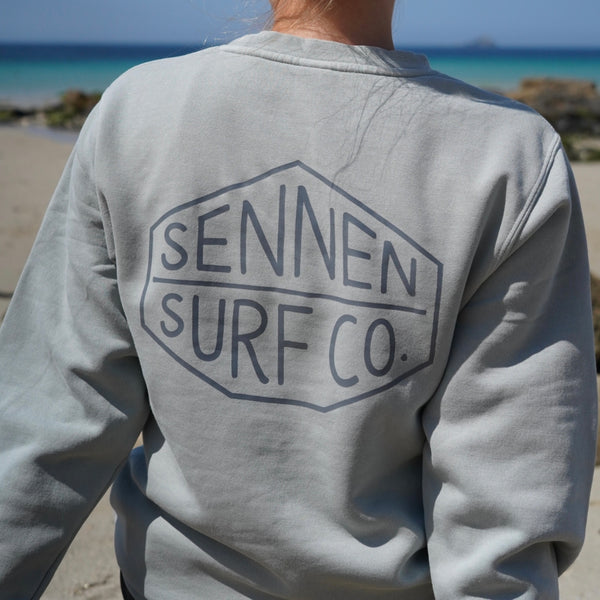 Sennen Surf Co. Crew Neck Jumper - Sage