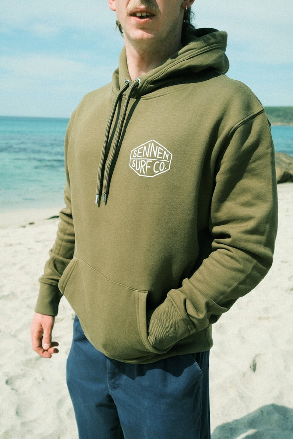 Sennen Surf Co. Adult Hoody - Khaki