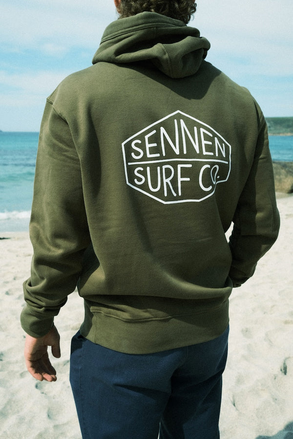 Sennen Surf Co. Adult Hoody - Khaki