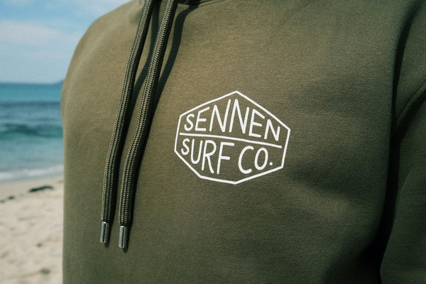 Sennen Surf Co. Adult Hoody - Khaki