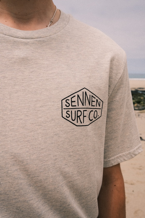 Sennen Surf Co. T-Shirt - Heather Haze W/Black