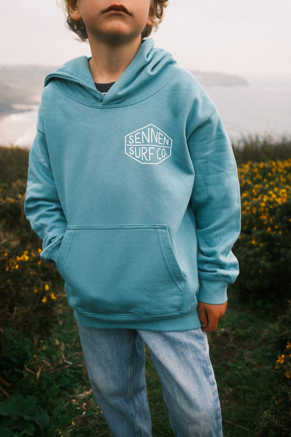 Sennen Surf Co. Kids Hoody - Seafoam