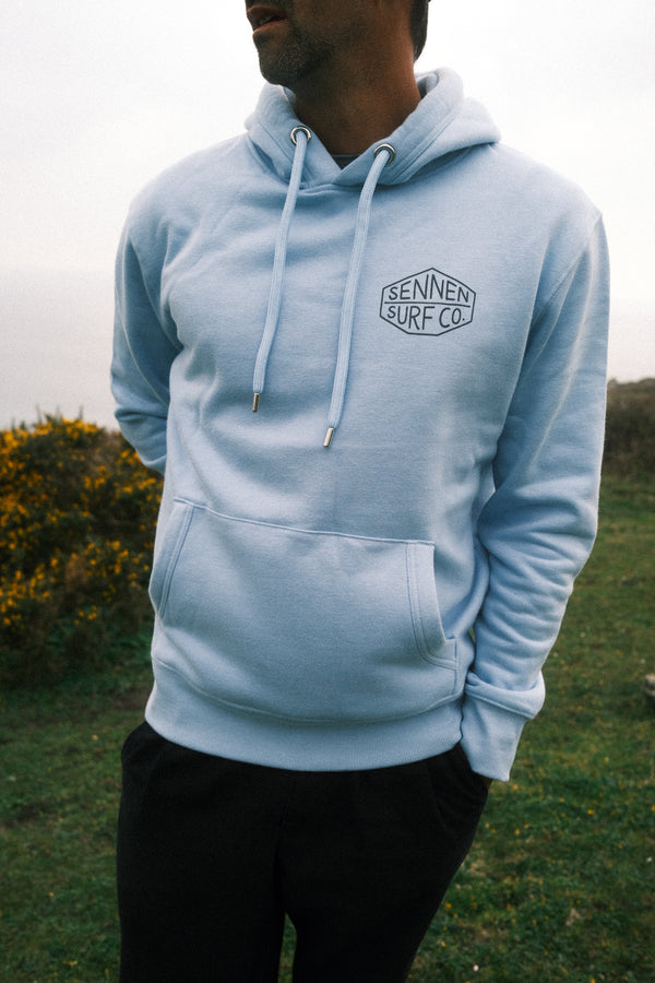 Sennen Surf Co. Adult Hoody - Light Blue