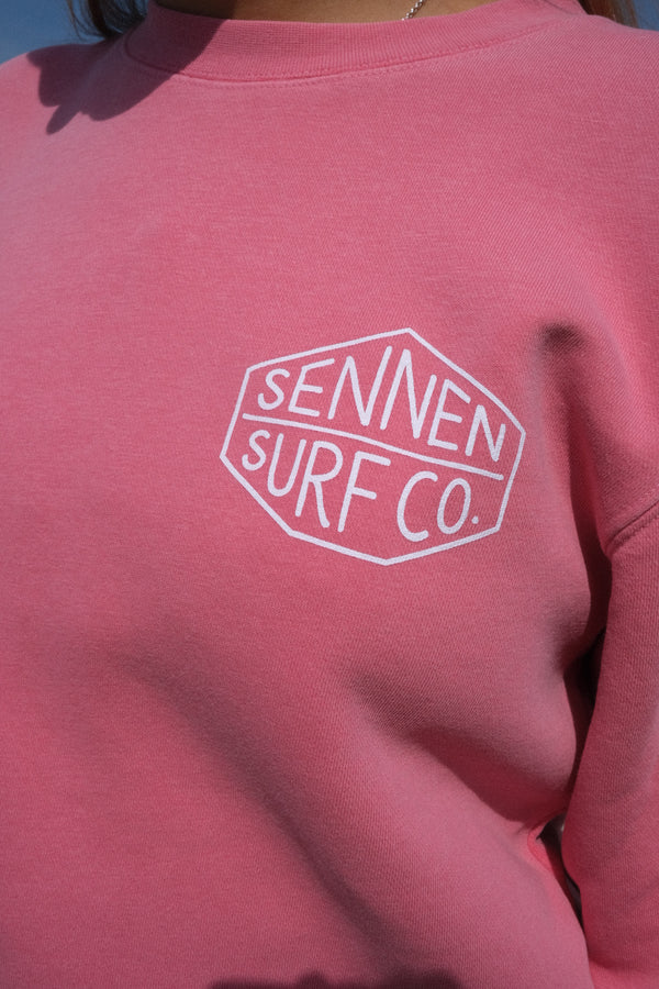 Sennen Surf Co. Crew Neck Jumper - Pigment Pink