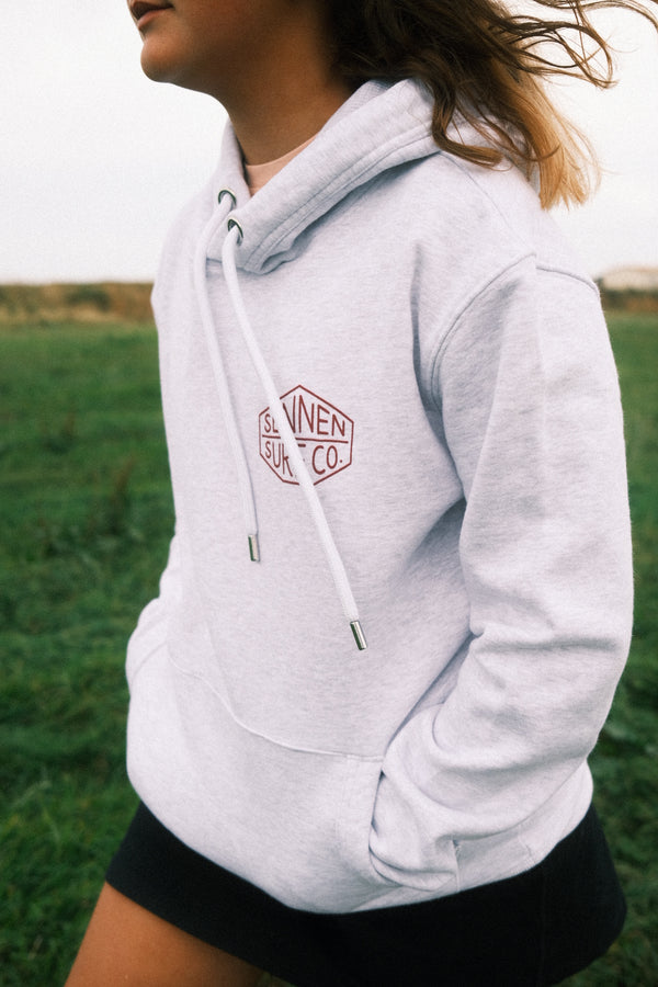 Sennen Surf Co. Adult Hoody - Ash Grey