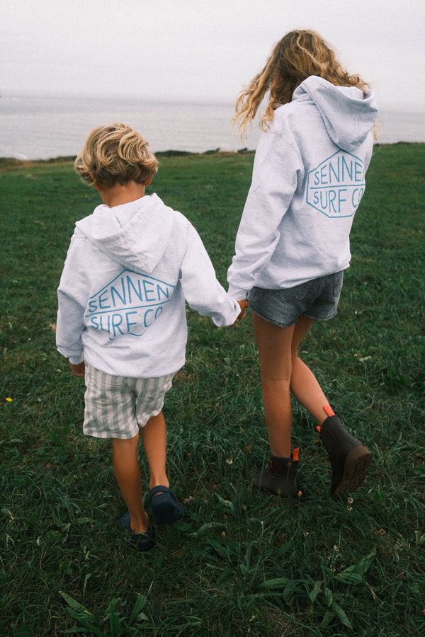 Sennen Surf Co. Kids Hoody - Ash Grey
