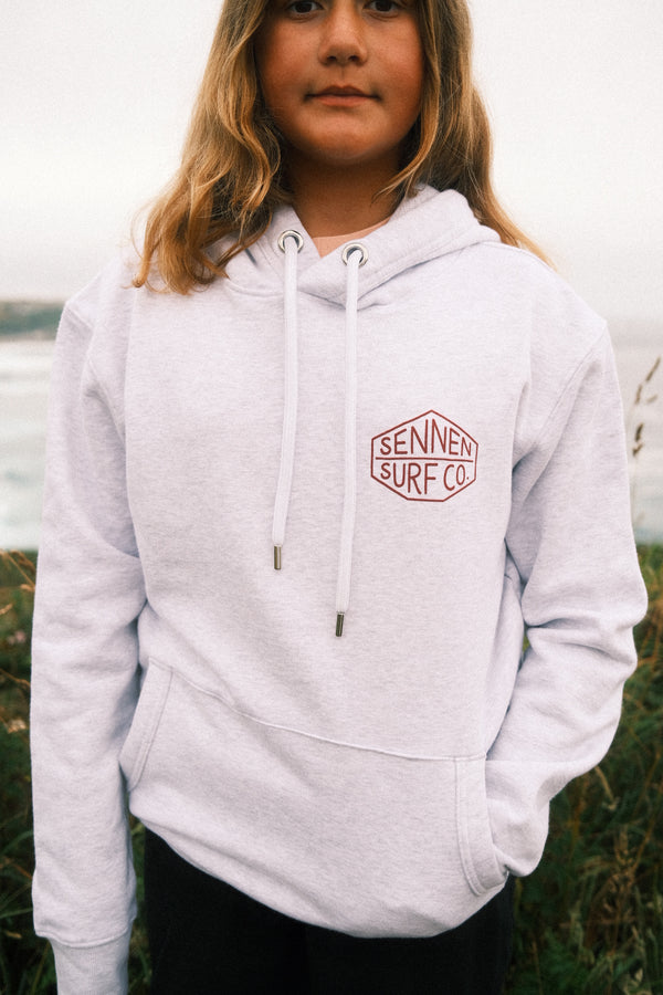 Sennen Surf Co. Adult Hoody - Ash Grey