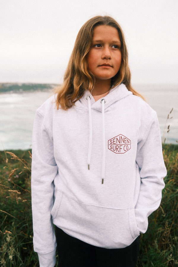 Sennen Surf Co. Adult Hoody - Ash Grey