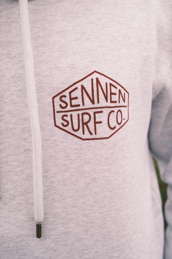 Sennen Surf Co. Adult Hoody - Ash Grey