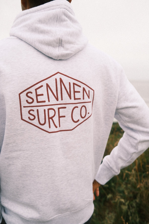 Sennen Surf Co. Adult Hoody - Ash Grey