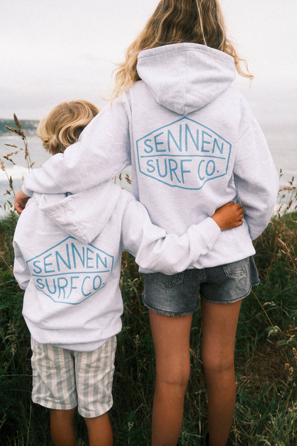 Sennen Surf Co. Kids Hoody - Ash Grey