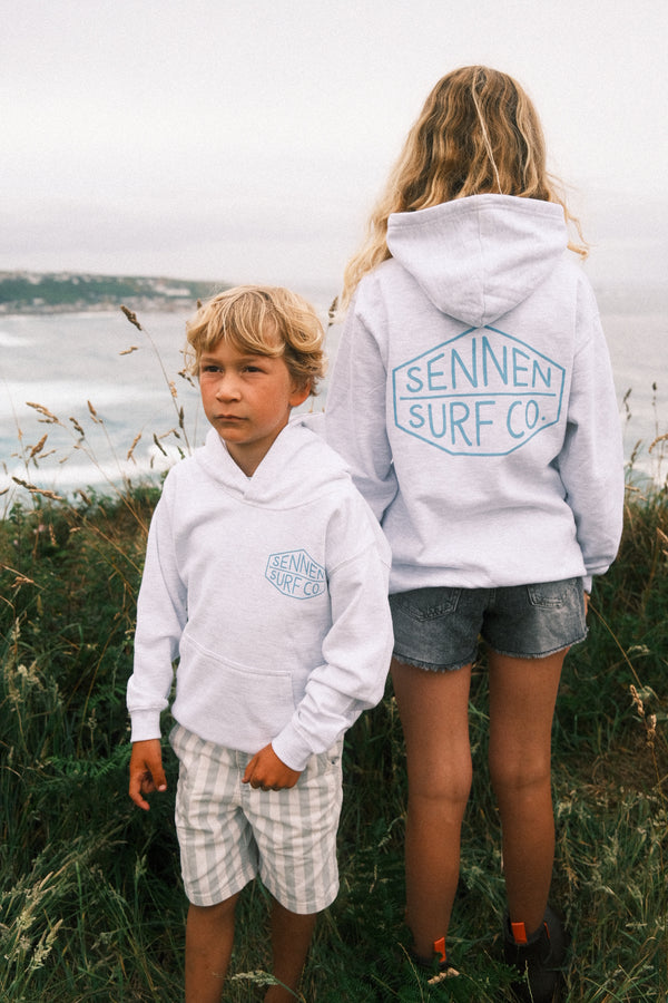 Sennen Surf Co. Kids Hoody - Ash Grey