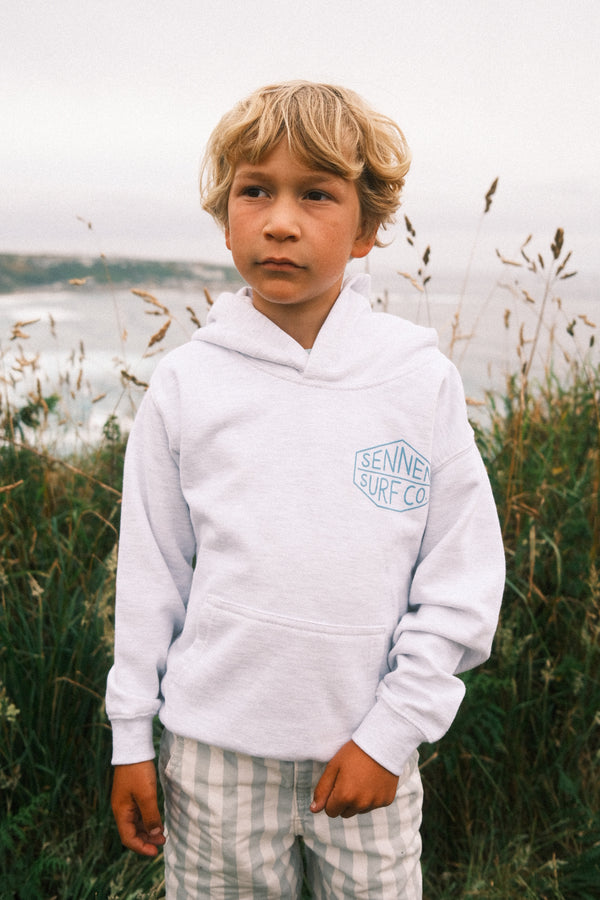 Sennen Surf Co. Kids Hoody - Ash Grey
