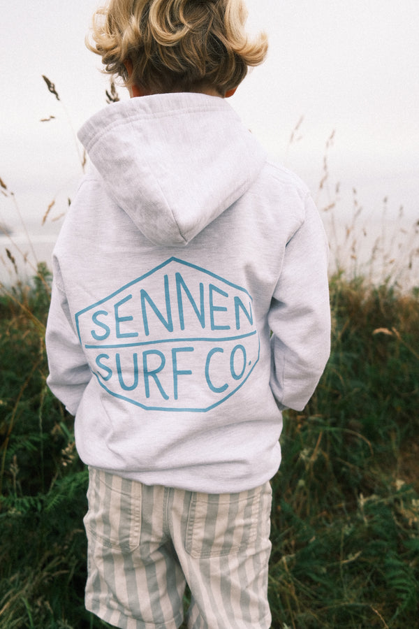 Sennen Surf Co. Kids Hoody - Ash Grey