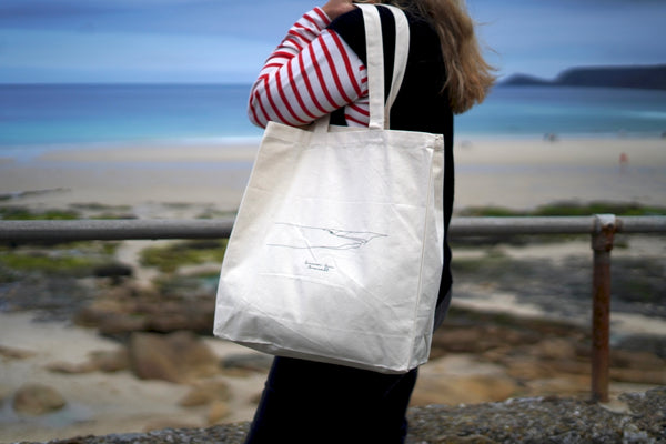 Sennen Surf Co. Canvas Tote Bag Natural